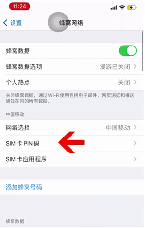 肃宁苹果14维修网分享如何给iPhone14的SIM卡设置密码 